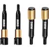 GPM 4140 Carbon Steel Front & Rear Drive Shafts (+5mm Wide) for LOSI 1/24 Micro-B 2WD Buggy RTR-LOS00007 Upgrades - Black