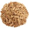 Q-Bricks Scatola da 300pz. Mattoncini in cinque formati base 2X4, 1X4, 2X2, 1X2 e 1X1 Unicolor Sabbia 595