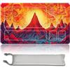 MilkPlaymat MTG Tappetino da gioco - 60 cm x 35 cm, arte originale, antiscivolo TCG, con fondo in gomma e bordi cuciti, Commander TCG Rollbar & Pieghevole tappetino (con zona, mtg49-5)