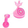 VICASKY Telefono Giocattolo Mini Rosa in Plastica per Bambini | Gioco Interattivo senza Batterie, per Scene Immaginative, Stile Telefono Fisso Retrò Colore Casuale