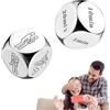 Generic Dadi decisioni alimentari in acciaio, regali per lui, lei, regali per uomo e donna, regalo di anniversario di matrimonio, regalo divertente per coppia, fidanzata, fidanzato, Natale, compleanno