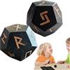 Fmzrbnih Set Di Da Divinazione - Strumenti Da Divinazione Da 2 Pezzi, Set Di In Legno | Dadi Da Divinazione Futhark In Legno Multiuso Per Decorazioni Domestiche, Meditazione, Viaggi, Giochi Di Divina