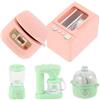 Laladefiee Set Di Elettrodomestici in Miniatura Per Casa Delle Bambole Cucina Giocattolo Con Forno Cuociuova Macchina Da Caffè E Spremiagrumi Accessori Educativi Portatili Per Bambini