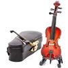 Odoria 1/12 Miniatura Violoncello con Arco, Supporto e Caso Strumento Musicale de Musique di Casa Delle Bambole