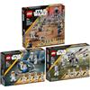 BRICKCOMPLETE Lego Star Wars Set 75372 Clone Trooper & Battle Droid Pack, 75359 Clone Trooper 332a Company & 75345 501st Clone Troopers