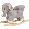 GIODICART Elefantino a Dondolo in Morbido Peluche Cavalcabile per i Bambini Più Piccoli