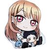 DEXSHUN Kitagawa Marin Plush, cuscino portachiavi con ciondolo a forma di anime carino, in cotone PP, cartone animato, decorazione per dormire, idea regalo