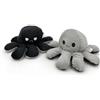 Generisch Peluche polpo reversibile, 17 x 12 cm, peluche polpo con due emozioni, morbido peluche - regalo per bambini