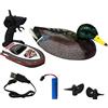 SHAPOKY V201 RC Boat RC Duck Boat 2.4Ghz Caccia Motion Duck Boat Impermeabile per Piscina Pond Garden Decor