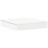 vidaXL Sabbiera con Copertura Bianca 111x111x19,5 cm Massello di Pino