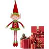 Generico 65 Cm Pupazzo A Forma Di Elfo, Elfi Di Natale Peluche, Peluche Con Elfo Di Natale, Morbido Peluche Da Elfo A Gamba Lunga, Bambola Da Elfo Di Natale, Bambole Da Elfo A Gamba Lunga Per Albero Di Natale