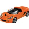 Generisch Welly modello auto compatibile con 2003 Lotus Elise 111s arancione ca 1/34-1/39 Metal Model Auto Die Cast Nuovo in scatola 42335