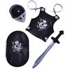 Bristol Novelty Set armatura nera da cavaliere, per bambini, taglia unica, BA601 Halloween