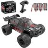 Ledovan 1:14 Auto telecomandato senza spazzole per adulti, camioncino RC fuoristrada 4WD con alta velocità 70KM/H, Truggy per tutti i terreni, Buggy RC impermeabile 2.4GHz, 3 batterie (Nero)