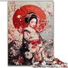 ZKYUBEK Puzzle da 1000 pezzi per adulti Geisha giapponese Puzzle impossibili per adulti 50X75CM Regalo perfetto per genitori, amanti, amici - Età 14+