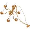 ibasenice Lampadario in Miniatura Facile da Installare e Rimuovere Aspetto Realistico Lampada da Soffitto Decorativa per Casa delle Bambole per Paesaggio in Miniatura e Tavolo di Sabbia