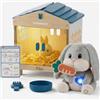 Mainely Personalizzabile Peluche interattiva Coniglio "Mummy Bunny"-cuore LED, luci e suoni-con accessori per la cura e l'alimentazione-Età dai 3 anni-personalizzata con nome-Top Bright