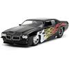 Jada Big Time Muscle 1:24 1971 Pontiac GTO auto pressofusa, giocattoli per bambini e adulti (fiamme nere)