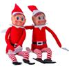 SPARKLERS CLUB Lutin Farlone di Natale Elfo Ragazza, Set di 2 Elfi in Peluche, ideale per preparare Natale per bambini e adulti - Piccolo Elve Cattivo - Statuetta giocosa e morbida magia di Natale