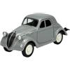 Generisch Welly Modello Auto Compatibile con 1936 FIAT 500 Topolino Grigio ca 1/34-1/39 Metal Model Auto Die Cast Nuovo in scatola 43852