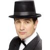 SMIFFYS Flocked Topper Hat, Black, Felt