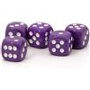 WeLoveDice WeLoveBeads 12mm d6 dadi viola/bianco - fatto en germania! - 10 pezzi