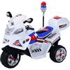 HOMCOM Moto Elettrica per Bambini da 3-5 Anni Motorino Elettrico Giocattolo 3 Ruote con Musica, Velocità 3KM/h, Luci 112×51×72.5cm