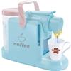 BAKAJI Macchina per il Caffè Giocattolo per Bambini Fedele Riproduzione, Coffee Maker Elettrodomestico Gioco di Emulazione Finzione con Serbatoio di Acqua Vera e Tazzina, Idea Regalo (Blu)