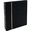 SAFE 116 Album Francobolli in Similpelle Nero - Raccoglitore 4 Anelli (80-80-80 mm) - 270×315×68 mm - Copertina Rigida con Dorature - per Collezione Filatelica