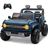 Mondial Toys Ford Bronco Raptor 24V Maxi Fuoristrada 2 Posti Auto Macchina Elettrica per Bambini Telecomando Luci a Led Bluetooth Ammortizzatori Carico Massimo 60 Kg (Blu)