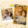 SHWorkshop Carta fotografica personalizzata - Carte Poke personalizzate con testo del nome della foto, carte da gioco per papà, adatte per essere posizionate nel portafoglio o nel parasole dell'auto
