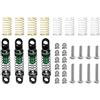 GPM Set shock regolabile in lega di alluminio, 26 mm, per upgrade Axial 1/30 SCX30 Ford Bronco AXI-2048/Jeep Wrangler AXI-2261 Rock Crawler - verde