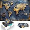 AITEXI puzzle 1000 pezzi per adulti Mappa del mondo d'epoca Antistress Vacanza in patria Uccidere il tempo Gioco educativo per compleanno e Natale 75x50cm