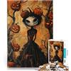 KGUHVFTK Puzzle da 1000 pezzi per adulti e adolescenti "Halloween" Fatto di carta，da 14 anni in su sfida educativa Il miglior regalo per adulti e adolescenti。misurare：38x52cm/14.96x20.47pollice