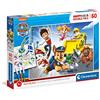 Clementoni - 26097 - Supercolor Puzzle - Double Face Coloring - Paw Patrol - 60 pezzi - Made in Italy, puzzle da colorare bambini 5 anni+