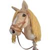 HORSE & toys Cavallo da battaglia A4 (cavallo su un bastone) Hobby Horse A4 completo con Kantar come nella foto (ligtkrem)