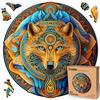 LEOGOR Puzzle in legno per adulti, 500 pezzi, lupo, 45,7 x 45 cm, gioco magico per gli amanti del puzzle LEOGOR