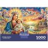 IEJKLUVWX Madonna con Bambino Puzzle Opera d'arte con Maria e Bambino 1000 Pezzi Cartone Resistente Per Ragazzi 14+, Difficile Ma Soddisfacente, Regalo Compleanno Originale 70x50cm/1000pcs