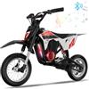 EVERCROSS EV12M PRO Motocicletta Elettrica, Moto Elettrica con Motore da 300W, 3 Modalità di Velocità, Pneumatico da 12'', Musica Bluetooth, Luci Colorate, Moto Cross per Bambini da 110cm di altezza