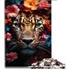 SIBREA Puzzle per adulti Puzzle da 1000 pezzi Puzzle in legno leopardato per bambini dai 12 anni in su Puzzle rilassanti Giochi Dimensioni: 50x75 cm