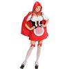 W WIDMANN MILANO Party Fashion - Costume Cappuccetto Rosso, set costume da fiaba, carnevale, festa a tema