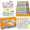 Generic 30 libri di lettura e rima e kit di costruzione di parole, set di attività foniche con schede flash con suoni di lettere, giochi di parole di vista e costruttore di vocabolario per i primi lettori
