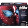 Spider-Man Marvel Legends Series Iron Spider Casco elettronico con occhi luminosi, 6 impostazioni di luce e vestibilità regolabile, rosso