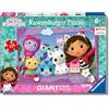 Ravensburger - Puzzle 6 Anni, Giant Floor Puzzle 125 Pezzi, Gabby's Dollhouse - Puzzle Bambini 6 Anni, Collezione Gabby's Dollhouse, Giochi Educativi e Divertenti, Idee Regalo