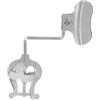 Walfront Leggio Musicale Mini Cartella Musicale Universal Music Score Tromba Leggio per Spartiti Supporto per Spartiti da Marcia in Ferro Argento