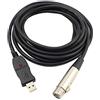 Tubayia - Cavo adattatore per microfono da USB 2.0 maschio a 3 poli XLR femmina