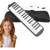 Generico 32 Melodica chiave - tastiera per pianoforte ad aria professionale con a doppio tubo | Talk Box Strument per musicisti, include bocchetto sicuro e custodia - per principianti e profes