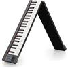 FunKey KP-88II Piano Pieghevole - Keyboard Pieghevole - 88 Tasti Standard Con Touch Sensibile - Batteria 1100 mAh - Altoparlanti - Include Borsa, Alimentatore & Pedale Sustain - Nero