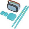 Hamwesh Set di Tamburi Ad Aria, Kit di Batteria Elettronico Virtuale con Bacchette per Rilevamento del Movimento 3D (BLUE)