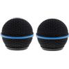 Generic RK323G - Griglia di ricambio per microfono vocale Shure BETA 58A, elemento singolo, microfono dinamico supercardioide per palco e studio con microfono antivento, banda blu, nero, confezione da 2